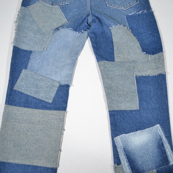 NEW FREE PEOPLE BARE WITH ME PATCHWORK JEANS, SZ 31 - Picture 13 of 14